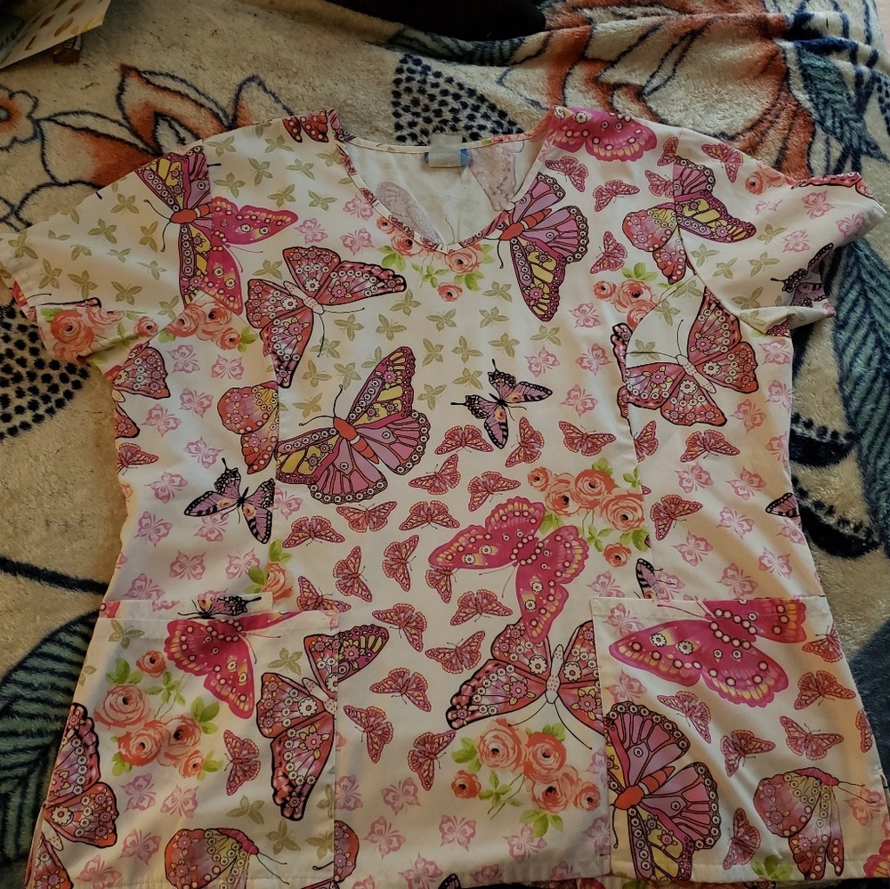 Cherokee Scrubs HQ "Butterflies"